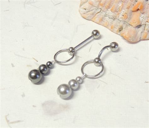 Global Featured Shop Only Authentic Silver Bubble Pearl Pressure Ball Vch Ring Bar Clit Hood