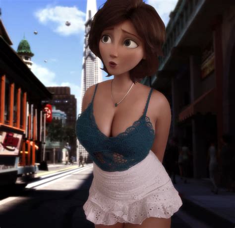 Rule 34 1girls 3d Aunt Big Breasts Big Hero 6 Brown Hair Busty Cass