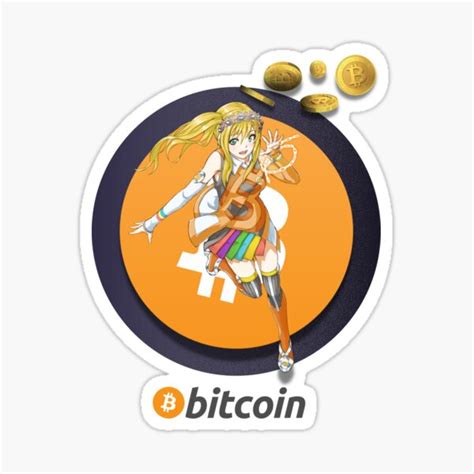 Bitcoin Anime Girl Sticker For Sale By Toadlyart Redbubble