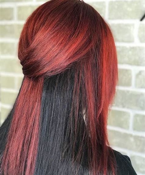 Álbumes 92 Foto Half And Half Red And Black Hair Cena Hermosa 102023
