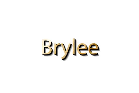 Brylee 3d Name Mockup 14575752 Png