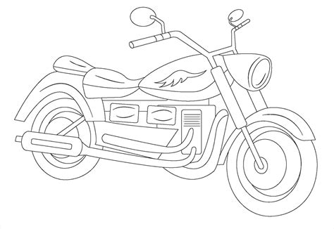 Motorcycle Drawing For Kids At Explore Collection