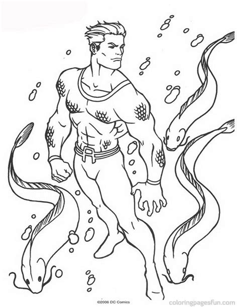 Justice League Aquaman Coloring Pages