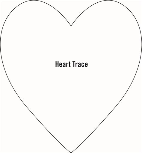 Large Heart Template Best Quotes Collection Printable Heart