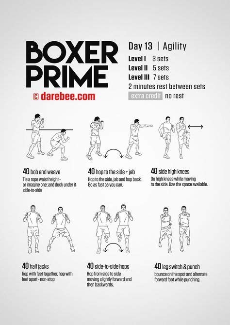 Boxer Prime 30 Day Fitness Program Boxing Training Workout Home Boxing Workout Kickboxing