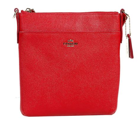Coach Clutch Bag Swing Pack Crossbody Leather In Red Lyst