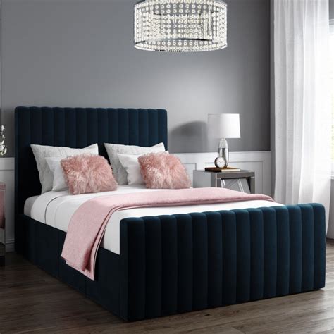 Blue Bedroom Decor Velvet Bed Frame Navy Blue Bedroom Decor