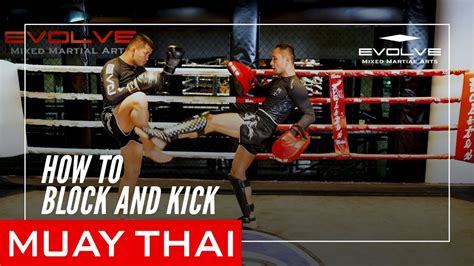 Muay Thai How To Block And Kick Youtube