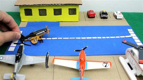 Cardboard Airport Diy Toys For Kids Youtube