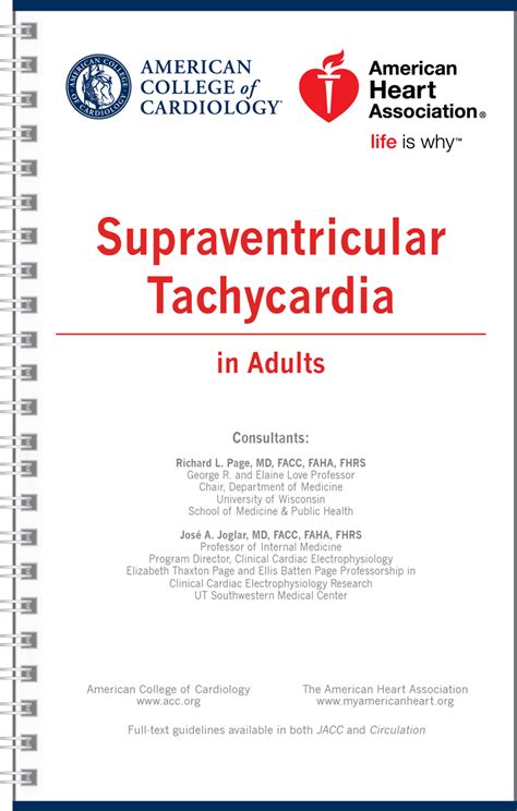 Clinical Practice Guidelines Supraventricular Tachycardia Svt