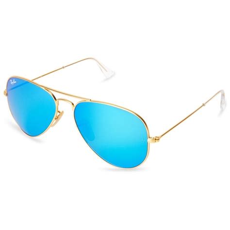 shop ray ban rb3025 aviator gold frame polarized blue flash 58mm lens sunglasses free shipping