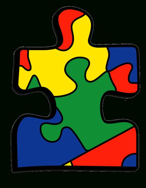 Iron On Autism Awareness Patch Colorful Jigsaw Puzzle Piece
