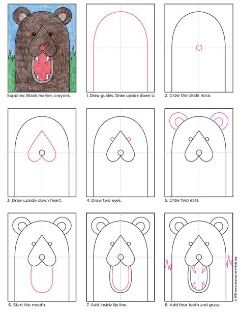 Draw A Hungry Bear Art Projects For Kids