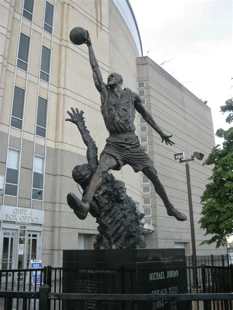 The Spirit Michael Jordan Statue United Center Chicago