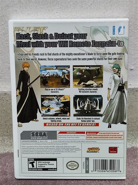 Bleach Shattered Blade Nintendo Wii Video Gaming Video Games