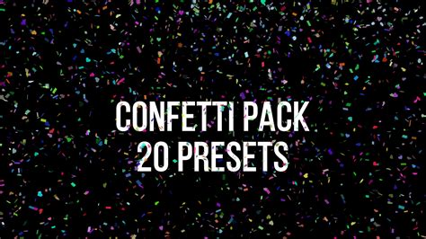 Confetti Effect Premiere Pro Videohive After Effectspro Video Motion