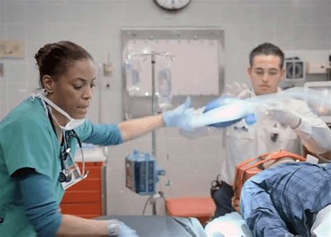 Trauma Nurse In Action