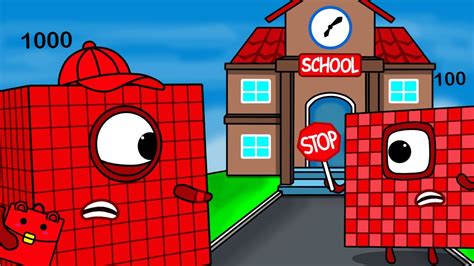 Numberblocks 1000 Late For School Numberblocks Fanmade Coloring Story