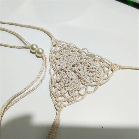Crochet Extreme Micro G String Bikini Ocean Color Tiny Bikini Etsy