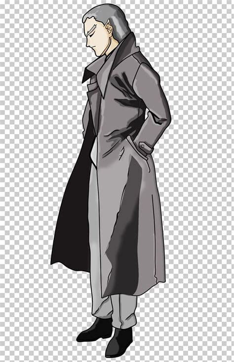Anime Character Black Trench Coat