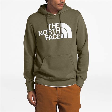 The North Face Cotton Half Dome Hoodie In Burnt Olive Green Green For