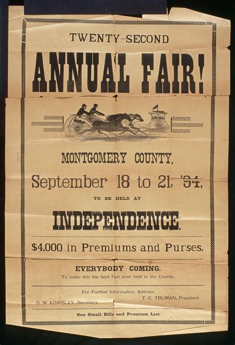 Twenty Second Annual Fair Montgomery County Independence Kansas
