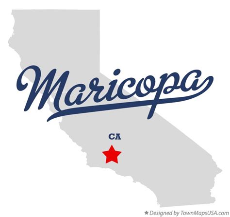 Map Of Maricopa Ca California