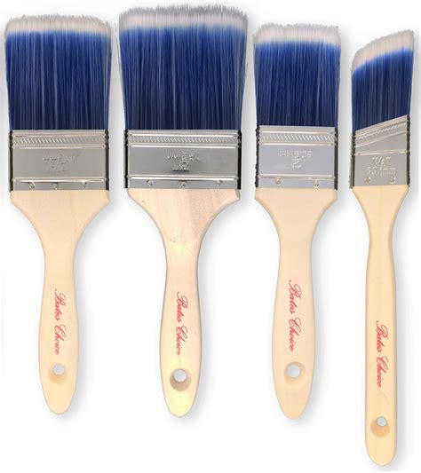 Bates Paint Brushes 4 Pack Treated Wood Handle Paint Brush Paint