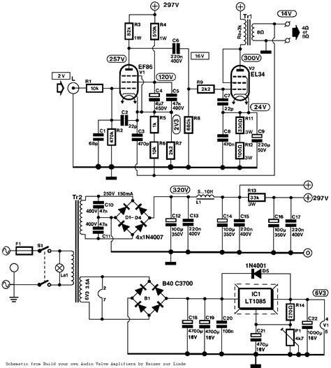 Hifi Tube Amplifier Schematics