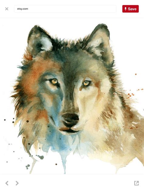 Pin By Gb Becker On Watercolor Wolf Watercolor Wolf Wolf Painting