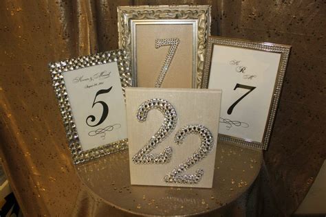 Crystal Table Numbers Event Centerpiece Centerpieces Dream Wedding