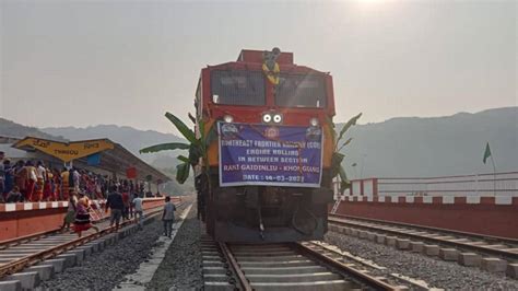 First Passenger Train Engine Arrives In Manipur Latest News India