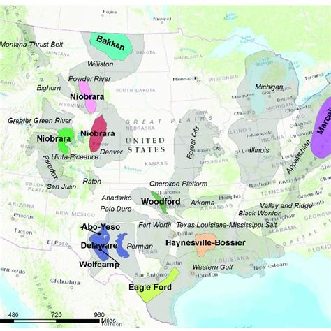 Us Oil Basins And Major Shale Plays 56 Download Scientific Diagram