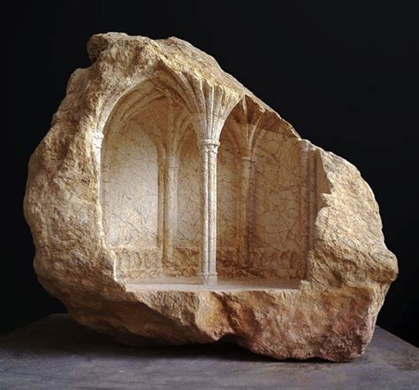 Sculptor Carves Realistic Architectural Sculptures Into Marble And