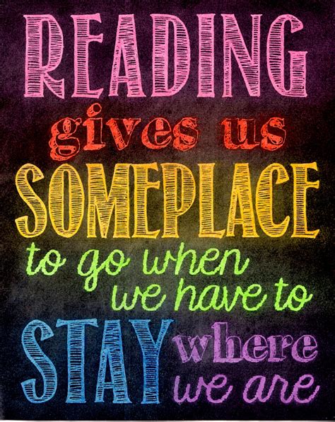 Reading Gives Us Someplace To Go Free Printable And Bookmarks Surfing