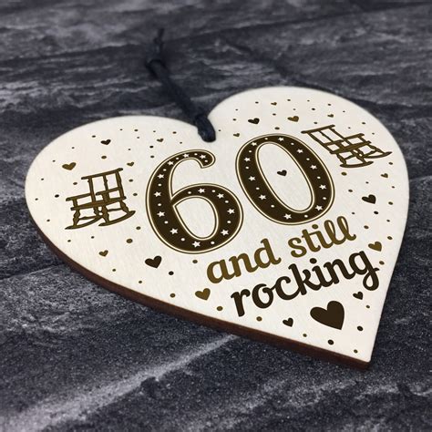 Are you looking for 60th birthday gift ideas for dad? 60th Birthday Gift For Mum Dad Nan Grandad Wood Heart ...