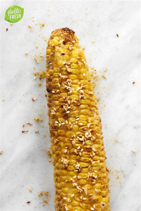 Recept voor Indiase maiskolf mais op de barbecue BBQ kokosolie