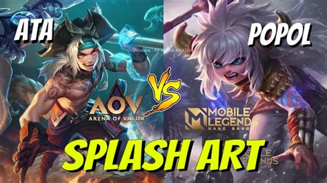Mobile Legends Vs Arena Of Valor Splash Art Comparison 2021 Youtube
