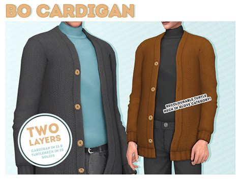 Solistairs Bo Cardigan Set Patreon Cardigan Sets Sims Cardigan