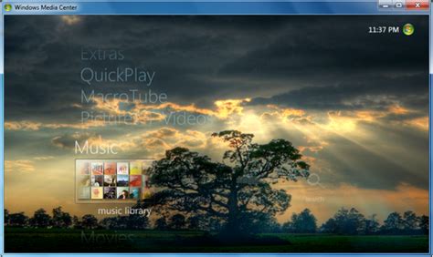 Add Background Images And Themes To Windows 7 Media Center Media