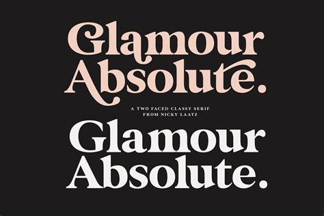 Glamour Absolute Modernvintage Font Stunning Serif Fonts Creative