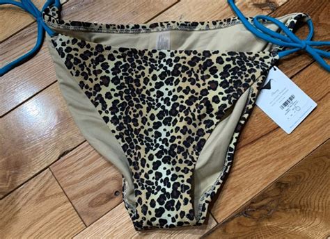 Top Medium Bottom Large Nwt Cheetah Print Cheetah Bikini Clothes For