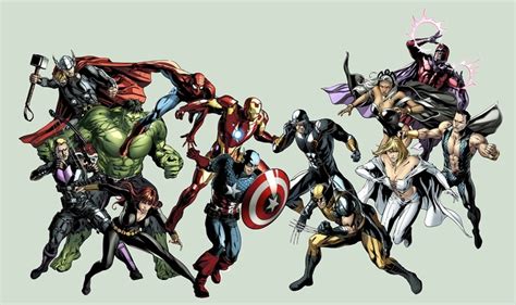 Avengers And Xmen Marvel Cómics Marvel Hombres X