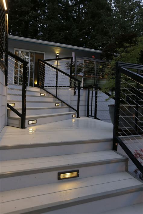 All our kits are perfect for: G. Christianson Construction designed and built this aluminum tri-level deck with cable railing ...