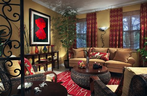 Beige And Red Living Room Ideas