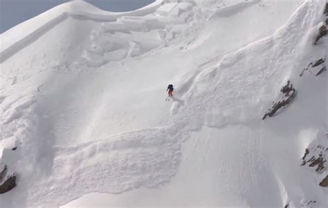 Incredible Footage Of Julien Lopez Being Buried By An Avalanche The