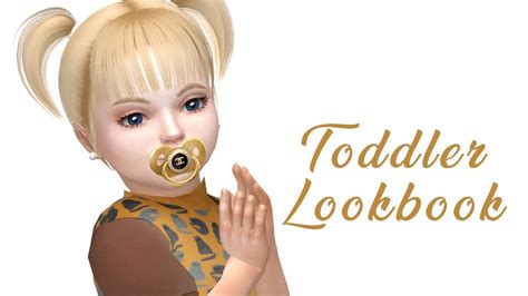 Toddler Lookbook Sims 4 Cas Cc Folder And Sim Download Youtube