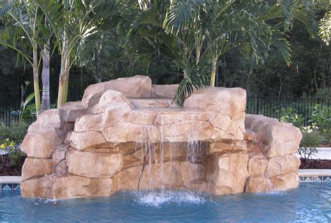 Waterfalls And Grottos Swimming Pool And Hot Tub Orlando By Kura