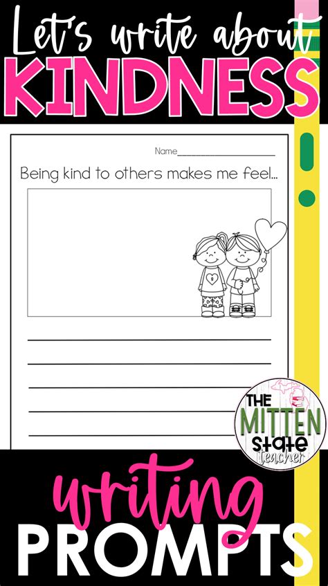 Kindness Writing Prompts Writing Prompts Class Book Kindness Activities