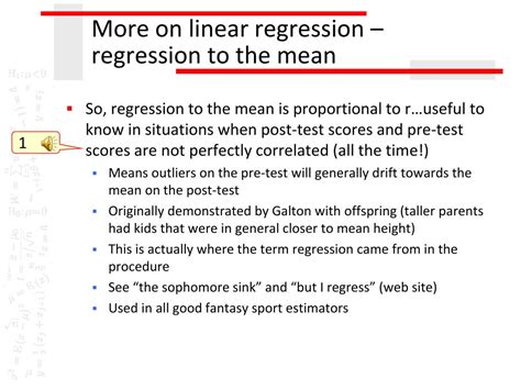 Ppt More On Linear Regression Regression To The Mean Powerpoint